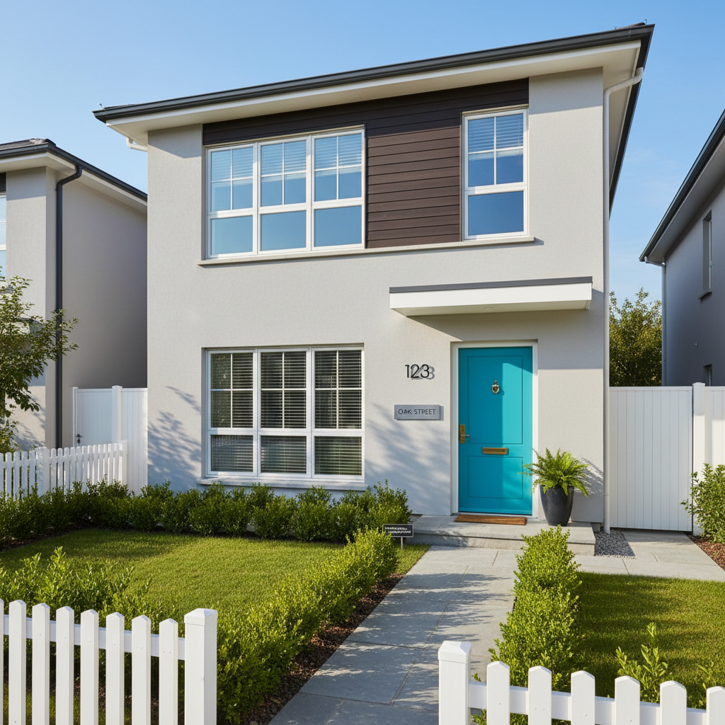 Well-presented modern rental property exterior — conveying a well-managed and compliant rental home